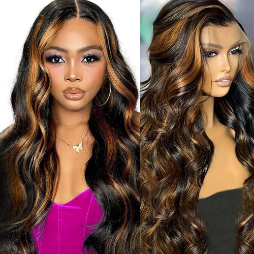1B/30 Highlight 13x6 Lace Front Wigs Human Hair