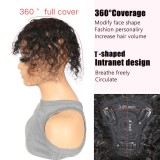 kinky curly/deep/water wave Toppers human hair wigs for hair replacement, cross-border