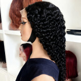Jerry curly 5*5 Wigs Human Hair Glue-Free HD Lace Long Curly Hair Full Real Hair Wig