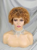 12A Brazilian Human Hair Short Curly Wig High quality Pixie