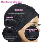 Wig made of real human hair for women, machine-made with ice silk headband, straight Bob hairstyle, foreign trade cross-border wholesale of real human hair wigs
