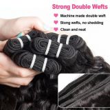 Burmese curly human hair bundle is in stock and selling hot