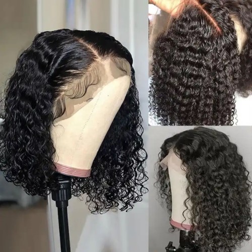 12a Brazilian Curly Wig, 13*4 Fronatl 100% Human Hair.200%D