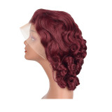 13*4 glueless wig, bouncy loose human hair wig