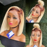 Brazilian 13*4Frontal Lace Straight Bob100% Human Hair