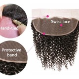 BrazilianHumanHairKinkyCurly13x4LaceFrontaleartoeaReal Human Hair