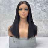 13A HD 5*5 glueless Straight Bob 300%density Bone Straight