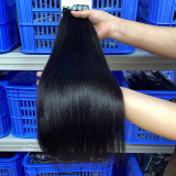 Customized real human hair tape-in extensions, yaki tape-in extensions, human hair, cross-border hair products