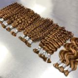 Real human hair wigs, P4/30 boho braids human hair bundles, European and American cross-border hair