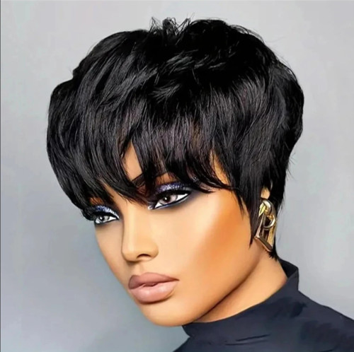 Short Wave Wig Pixie Cut Brazilian Remy Human hair