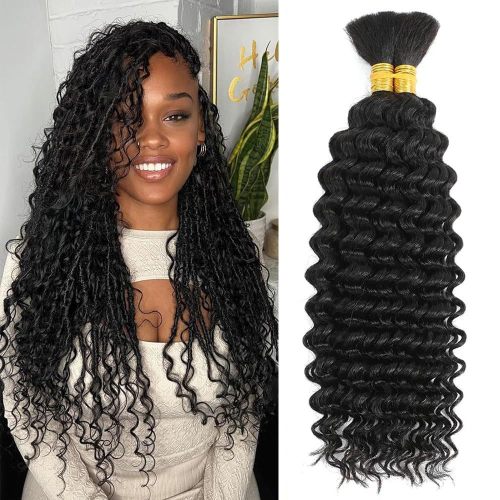Cross-border European and American real human hair wigs, hair bundles, hair extensions, deep wave wigs, cosplay hair extensions, human hair
