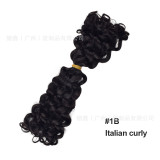 European and American cross-border sdd two-pronged one-tier bulk hair, human hair wigs, real human hair strands