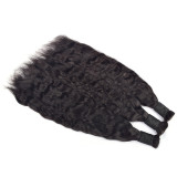 Customized wigs made from real human hair, Wet and Wavy Bulk Human Hair, European and American cross-border