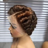 Hot Sale New Style Short Curly Wig 13*4 Frontal Big Lace Wig