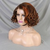 Body Wave Short Bob Wigs Human Hair 4x4 Bob Wig Lace Front H