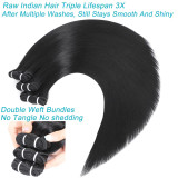 SDD Bone Straight Human Hair Bundles black cross-border real human hair bundles