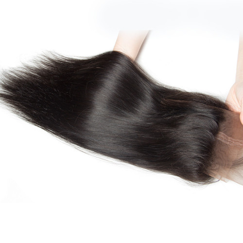 360 full Lace Frontal Closure 22.5x4x2 Brazilian human hair