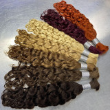European and American long curly human hair wigs, deep curly human hair, European and American cross-border wigs
