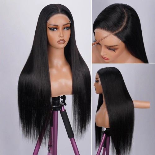 Gluelesswigs glue-free human hair wigs Bone Straight
