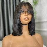 SDD Vietnamese Hair 3*1 Lace Fringe Straight Bob Human Hair