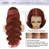 33# Body Wave 13*4 Front Lace Human Hair Wig#4-piece real human hair wig