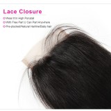 StraightHumanHairLaceFrontalClosure4by4 for Black Women