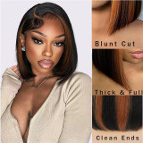 bob 1B/30 Highlight 13x4 Lace Front Wigs Human Hair