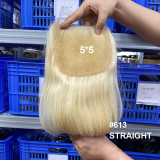 European and American cross-border human hair wigs 5*5 HD lace closure human hair wigs