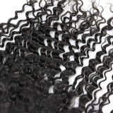 Brazilian human hair deep wave lace frontal, Brazilian hair block, curly hair, hand-woven real hair