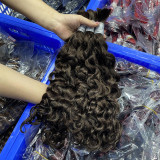Customized real human hair wigs, deep curly, multi-color hair bundles, bulk human hair, real hair wigs