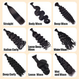 European and American cross-border dreadlock hair extensions, straight strands of real human hair, bulk human hair, full real hair wigs