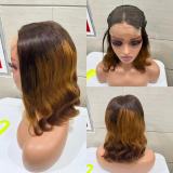 12A Glueless 4*4 body wave 200%density Brazilian Human Hair