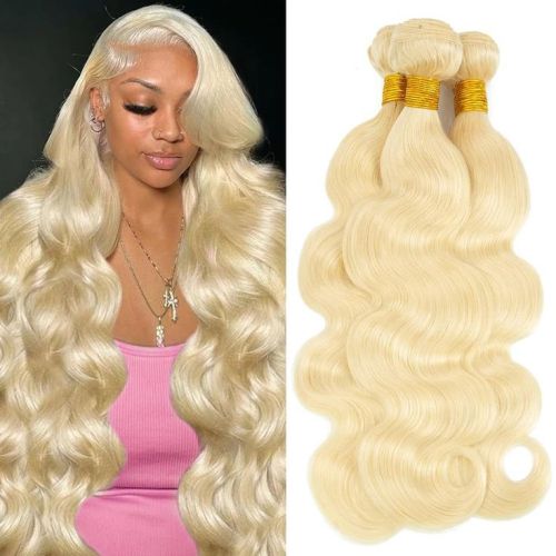 613#Body wave human hair wig, real human hair wig, long curly hair, European and American style wig for women