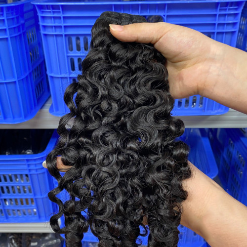 Real human hair wigs, French curly bundles, cross-border women's wigs, hair wigs