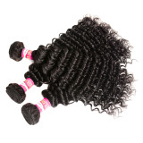 Peruvian Deep Wave Human Hair Extensions 3PCS suitable for black people