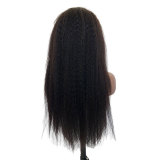 13X4 Yaki wigs Human Hair foreign trade wig front lace real human hair yaki wig cap