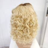 13*4 fronal Lace Loose Wave 4/613 Blonde Human Hair