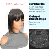 Kinky straight Topper Human Hair Real Hair Hairpiece for the Top of the Head Cross-Border