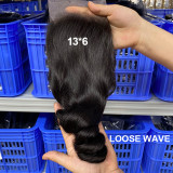 13*6 HD Transparent Lace Human Hair Frontal Closure