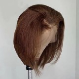 13*4 Frontal Pixie Bob 100% Human Hair Color Lace Wig