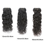 Cross-border real human hair Water Wave 3 Bundles With 4X4 Closure Human Hair