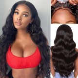 10AGlueless 13*4lace long Wig Body wave 180%Density Original