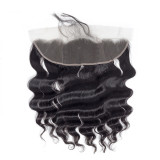 loosedeep13*4Lacetopfrontalhumanhairwig real human hair curtain hairpiece real hair