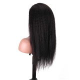 13*4 kinky straight full human hair wig, African foreign trade model humanhair, acrylic
