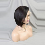 13X4frontal Bob 8inch pixie cut straight wig