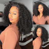 pixie curly human hair wig 12A real human hair wig 250 density pixie curly hair
