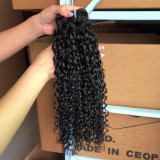 12A Double Drawn pixie curly Bundle human hair weft SDD hair bundle