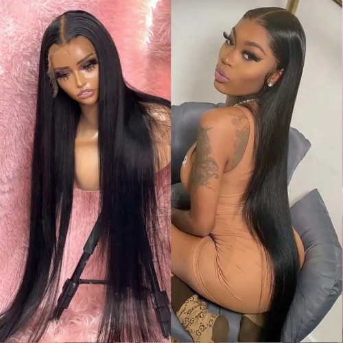 Brazilian Human Hair 13*4frontal 20-36inch  Long Straigh Wig
