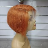Human Hair Wig 13*4 Pixie Short Wigs