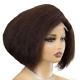 Kinky Straight SDD 13*4Frontal lace Fumi Bob 300%density hum